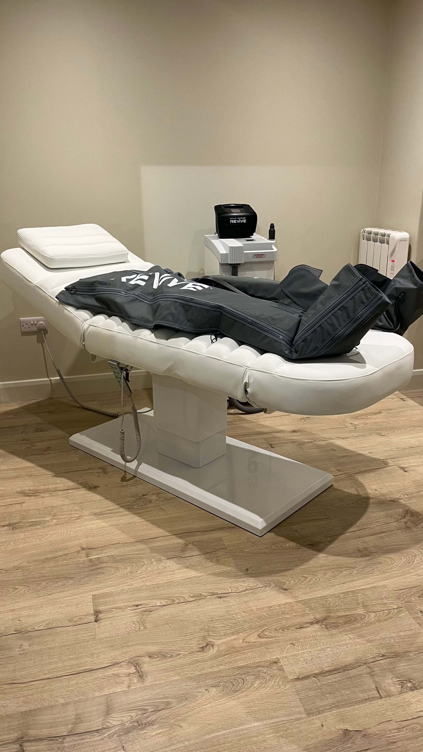 Lymphatic drainage therapy room in Manchester studio